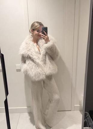 Шуба zara еко