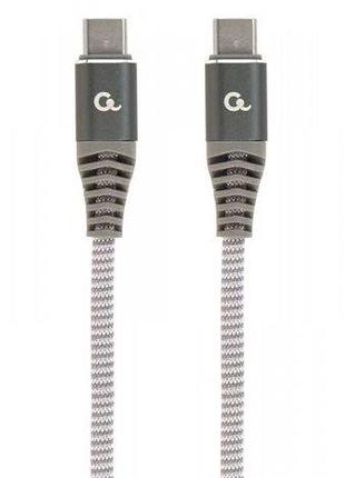 Кабель cablexpert cc-usb2b-cmcm100-1.5m, power delivery (pd), до 100 ватт c-папа/c-папа, 1,5м.