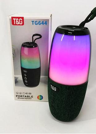 Беспроводная музыкальная колонка с rgb подсветкой и зарядкой