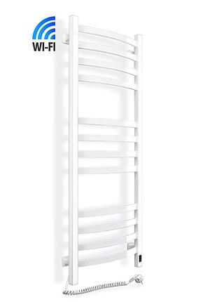 Полотенцесушитель электрический navin avalon 480х1200 sensor с wi-fi левый, белый