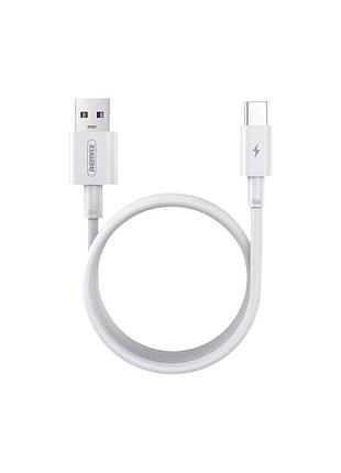 Кабель remax marlik (usb 2.0 до type-c, 5a, 480 mbps, 2 метри) – білий (rc-183а)