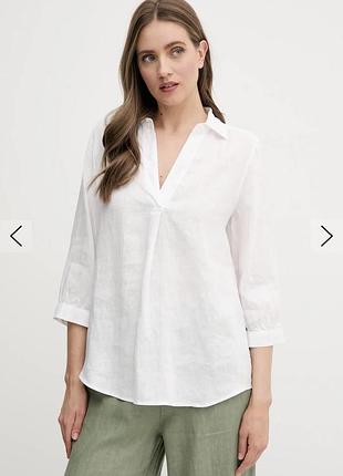 Блузка лен 100% uniqlo