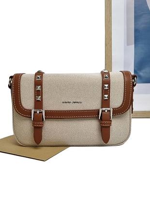 Кросс-боди полиэстер рыжий арт.cm8420 l.brown davidjones франція