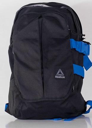 Рюкзак спортивный reebok motion laptop bk1988 (черный, полиэстер, отсек под ноутбук, под обувь, логотип рибок)