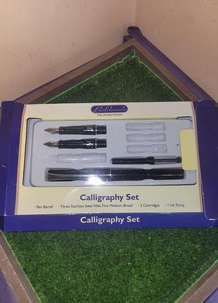 Набор для каллиграфии boldmere calligraphy set (ручка, 2пера, помпа)
