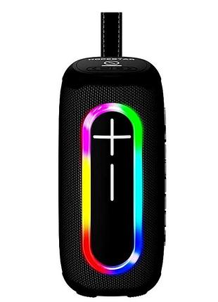 Портативна bluetooth-колонка hopestar p60 чорна протиударна з карткою пам'яті та 3.5 мм міні-jack