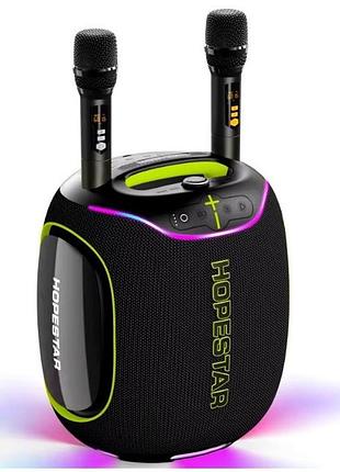 Портативна bluetooth-колонка hopestar party 600 чорний bluetooth карта пам'яті 3.5 мм