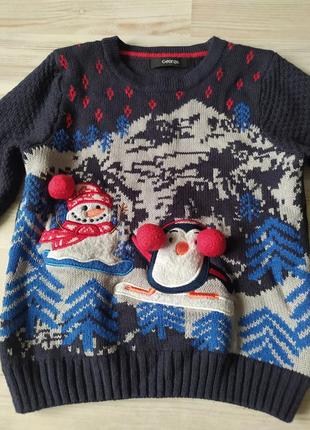 Новогодняя рождественская кофта свитшот свитер от george3 фото