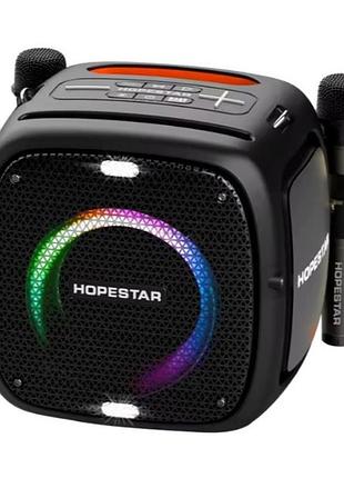 Портативна bluetooth-колонка hopestar party one чорний bluetooth карта пам'яті ударостійкий корпус