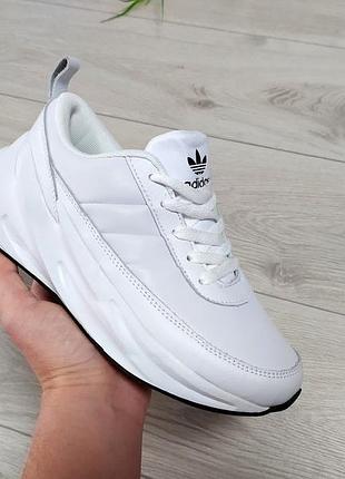 Женские кроссовки adidas sharks белые
