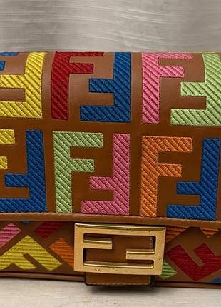 Сумка з вишитим лого fendi