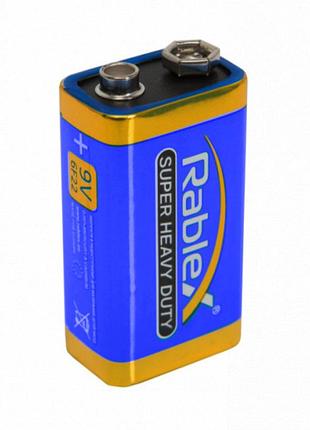 Батарейка rablex 6f22/9v (крона) 1шт shrink /10/500 ft