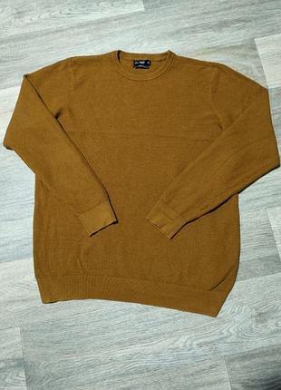 Мужской свитер f&f , размер xl , 100% organic cotton , toffee