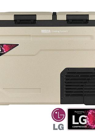Холодильник автомобильный brevia 47л (компрессор lg) двухкамерный 23525