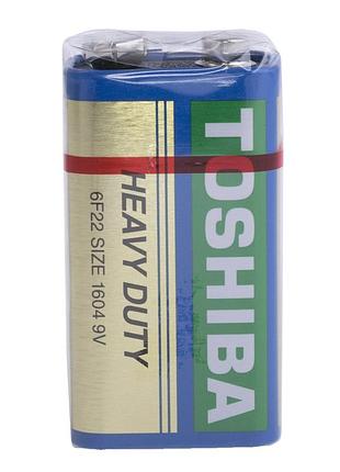 Батарейка крона toshiba 6f22 heavy duty солевая 9v ft