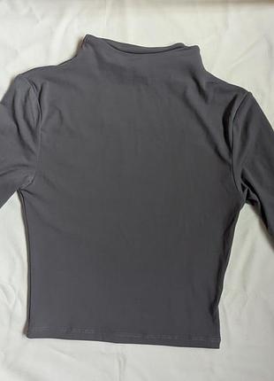 Топ водолазка h&amp;m серый