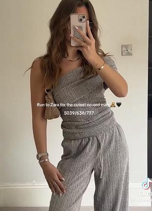 Zara оригінальний топ на одне плече майка футболка блуза нові колекції розмір с