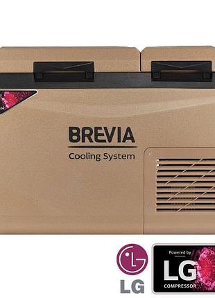Холодильник автомобильный brevia 31л (компрессор lg) двухкамерный 23335