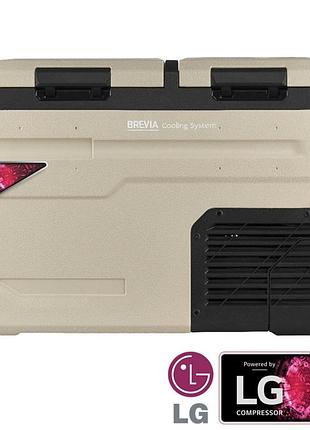 Холодильник автомобильный brevia 38л (компрессор lg) двухкамерный 23425