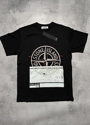 Футболка stone island з великим логотипом