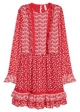 Укорное платье в стиле кантри бохо от h&amp;m