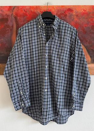Винтажная рубашка polo ralph lauren blake fit оригинал размер xl