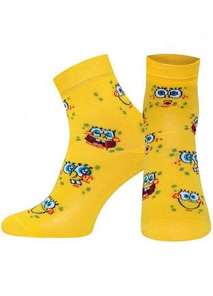 Шкарпетки чоловічі брестські spongebob 3074 (732) (середньої довжини) 17-18 (27-29), яскраво-жовтий