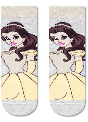 Носки детские conte-kids disney 17с-138спм (387) принцессы 18 (27-29), светло-серый