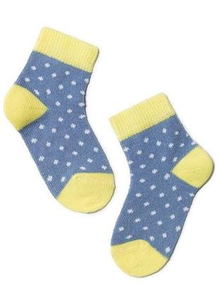 Носки детские conte-kids tip-top (214) 10 (16-17), джинс-желтый