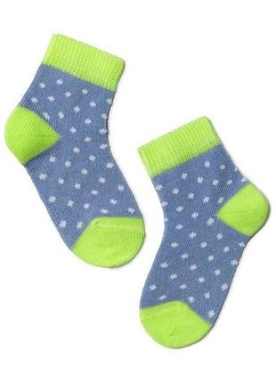 Носки детские conte-kids tip-top (214) 10 (16-17), джинс-салатовый