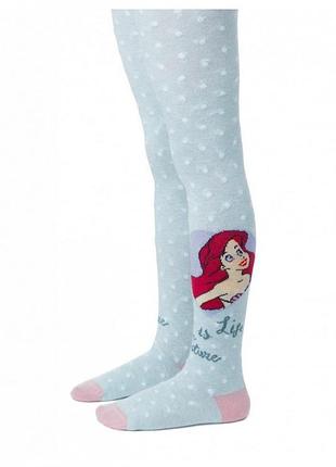 Колготки дитячі conte-kids disney 17с-137спм (486) принцеси 92-98, блідо-бірюзовий