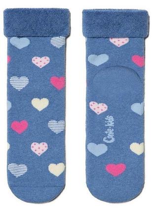 Носки детские conte-kids sof-tiki (437) махровые с отворотом 22 (33-35), светлый джинс