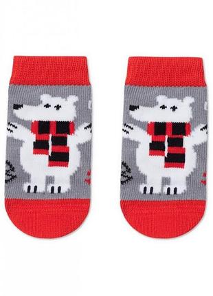 Носки детские conte-kids новогодние (647) 21с-64сп 13-14 (21-23), серый
