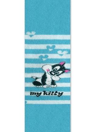 Колготки дитячі conte-kids sof-tiki (390) махрові 62-74, бірюза