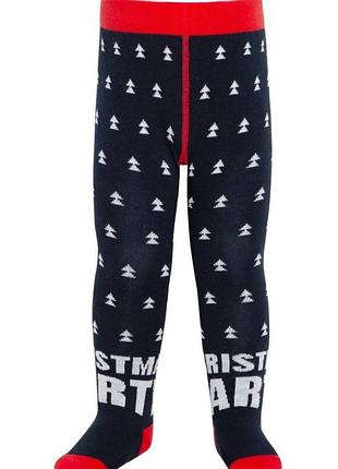 Колготки детские conte-kids новогодние (584) 21с-31/1сп 104-110, темно-синий