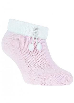 Носки детские conte-kids sof-tiki 15с-4сп (212) махровые с отворотом декор 10 (16-17), светло-розовый