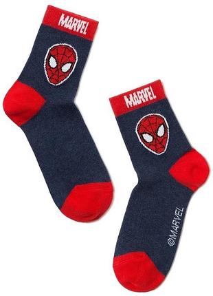 Шкарпетки дитячі conte-kids marvel 17с-132спм (412) людина-павук 16 (24-26), темно-синій