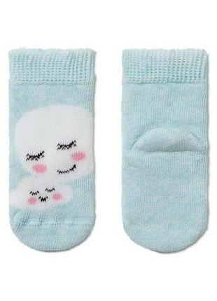 Шкарпетки дитячі conte-kids sof-tiki 7с-46сп (413) махрові 10 (16-17), блідо-бірюзовий