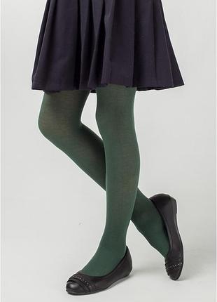 Колготки детские naviale 1100 cotton (3 пары) 40 den 3/4 (100), green