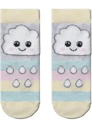 Носки детские conte-kids tip-top (424) 18с-267сп ’тучка’ 14 (21-23), светло-серый