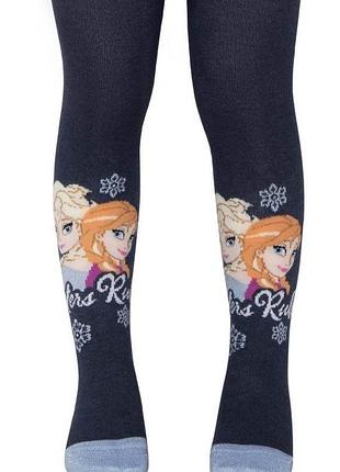 Колготки дитячі conte-kids disney frozen 19с-6спм (515) 92-98, темно-синій