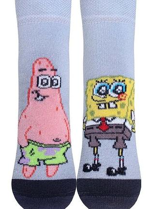 Носки мужские брестские spongebob 3074 (641) (средней длины) 13-14 (21-23), серо-голубой