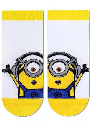 Шкарпетки дитячі брестські minions 3095 (704) укорочені 23-24 (36-38), білий
