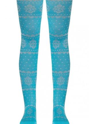Колготки детские conte-kids bravo (372) 104-110, бирюза