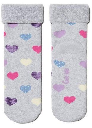 Носки детские conte-kids sof-tiki (437) махровые с отворотом 22 (33-35), светло-серый