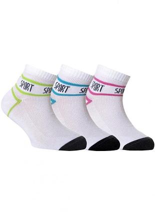 Носки детские conte-kids active 13с-34сп (316) короткие 22 (33-35), белый-розовый