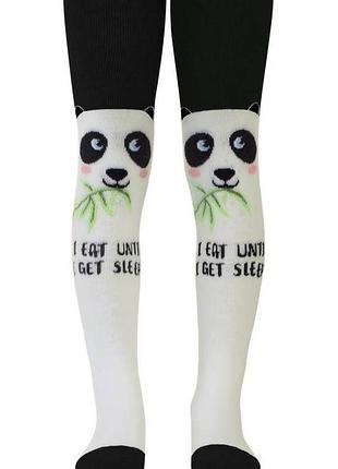 Колготки детские conte-kids sof-tiki (531) 62-74, молочный-черный