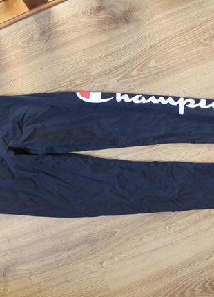 Женские лосины с большим лого champion