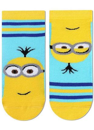 Шкарпетки дитячі брестські minions 3095 (702) укорочені 13-14 (21-23), лазуровий