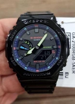Мужские часы casio g-shock ga-2100rgb-1a